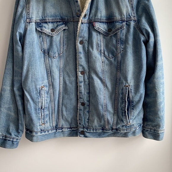 Classic Levi’s Trucker Jacket With Plush Fur Collar SHERPA TRUCKER JACKET, XXL* - Picture 6 of 16